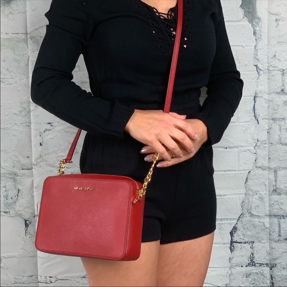 NWT Michael Kors Jet Set item crossbody messenger - Picture 2 of 8
